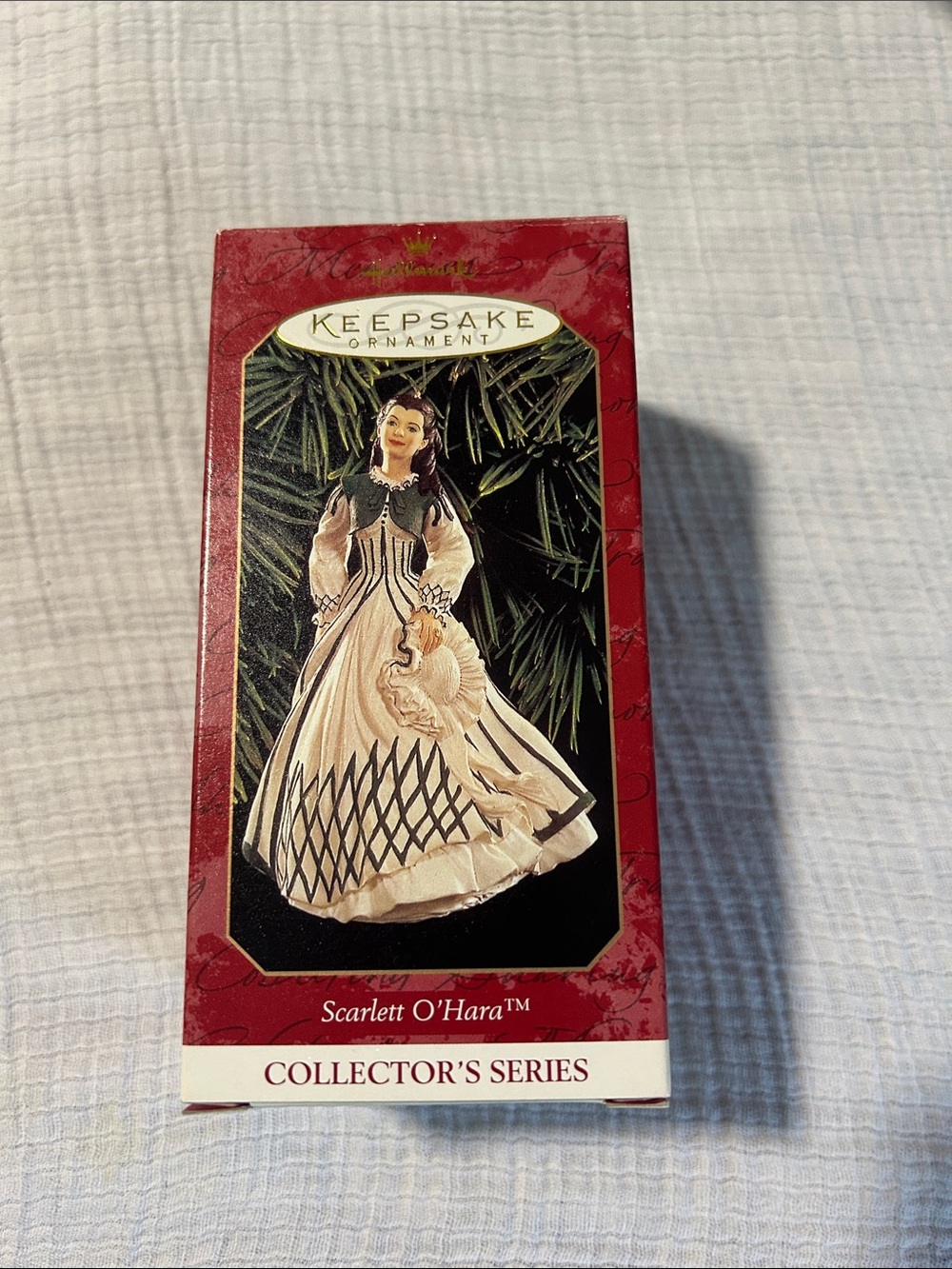 Hallmark Scarlett O'Hara Ornament in Ivory and Black